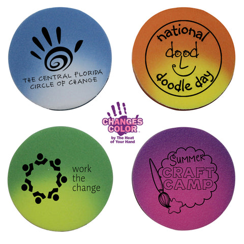 Personalized Mood Die Cut Eraser-Circle Printed