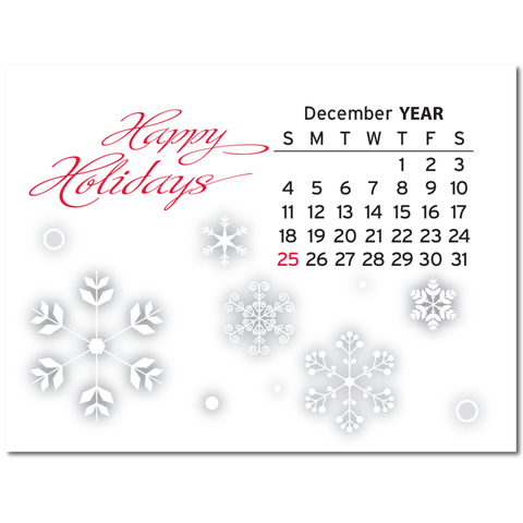 Personalized House Adhesive Peel-N-Stick USA Made Calendar