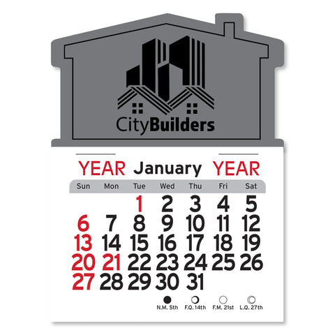 Personalized House Adhesive Peel-N-Stick USA Made Calendar