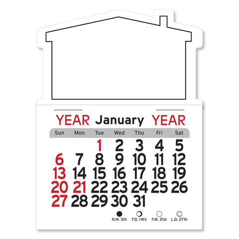 Personalized House Adhesive Peel-N-Stick USA Made Calendar