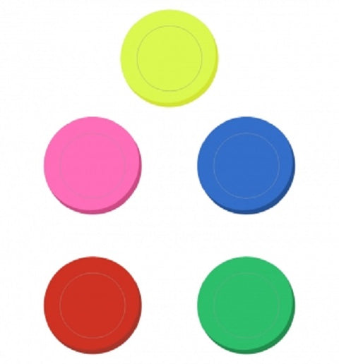 Promotional Round Neon Eraser Union Printed