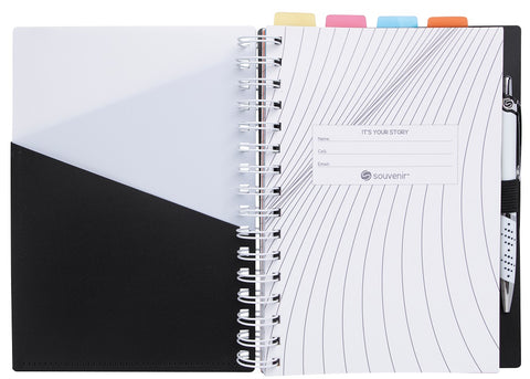 Promotional Souvenir® Notebook with Vertex Pen Printed