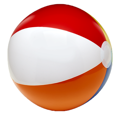 Imprinted 16" Multi-Colored Beach Ball