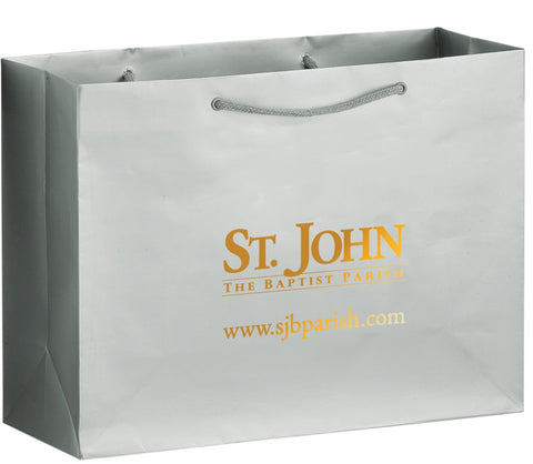 Personalized Gloss Laminated Euro Tote Bag 16x6x12