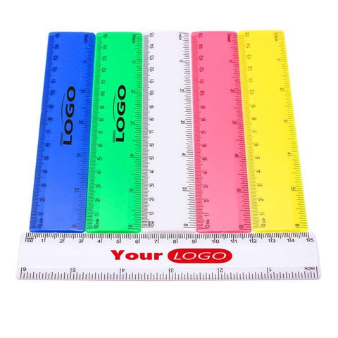 Promotional 6" Plastic Ruler Printed