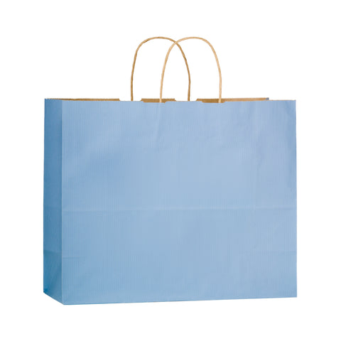 Promotional Matte Color Twisted Paper Handle Shopper Printed 16x6x13