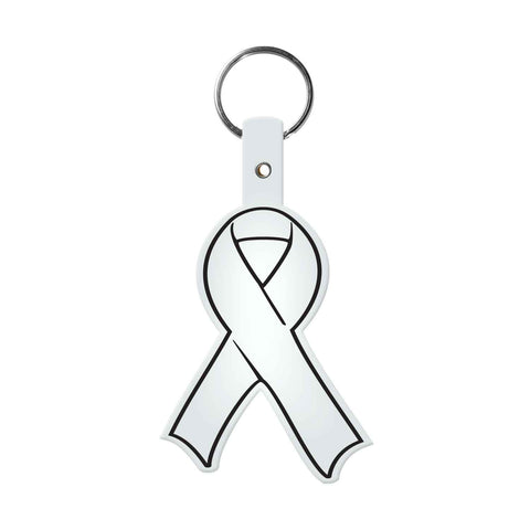 Printed Awareness Ribbon Flexible Key Tag