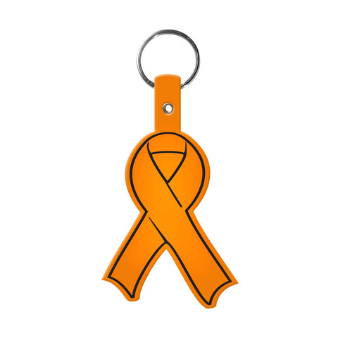 Printed Awareness Ribbon Flexible Key Tag