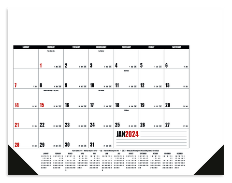 Promotional Multi-Color Desk Pad Calendar Printed with Logo