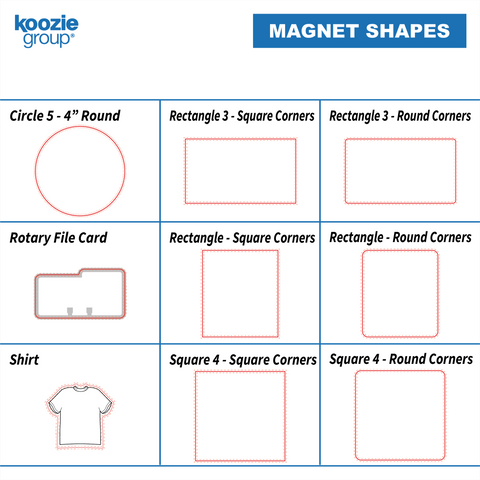 Custom 20 Mil Large Stock Shape Magnet