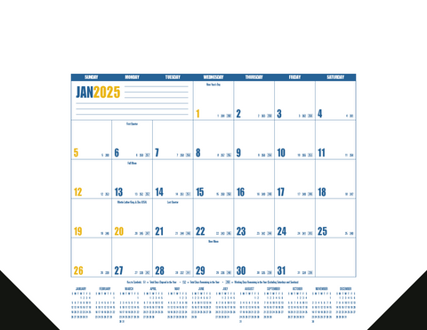 Promotional Multi-Color Desk Pad Calendar Printed with Logo