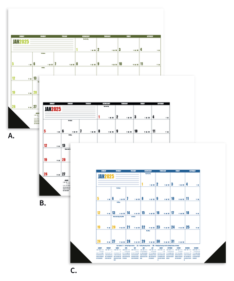 Promotional Multi-Color Desk Pad Calendar Printed with Logo