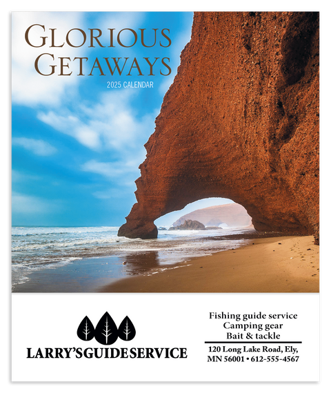 Personalized Glorious Getaways Mini Calendar Printed