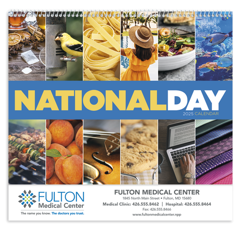 Promotional National Day Spiral Calendar Printed