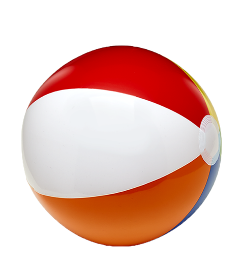 Personalized 6" Multi-Colored Beach Ball