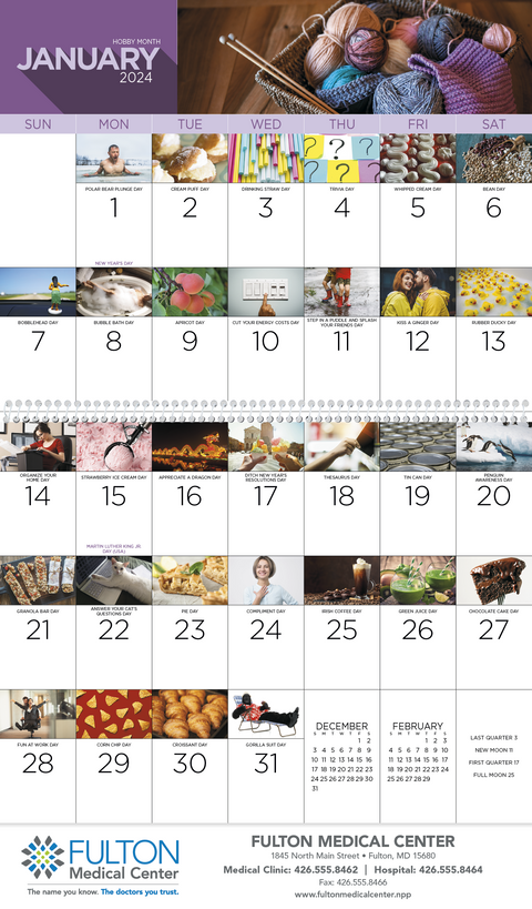Promotional National Day Spiral Calendar Printed