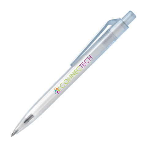 Aqua Click RPET Recycled Plastic Pen Printed in Full Color