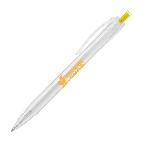 Promotional Aqua Clear RPET Recycled Plastic Pen Printed