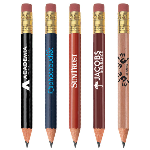 Personalized Golf Round Pencil with Eraser Imprinted