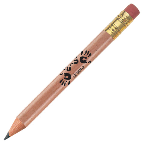 Personalized Golf Round Pencil with Eraser Imprinted