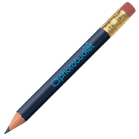 Personalized Golf Round Pencil with Eraser Imprinted