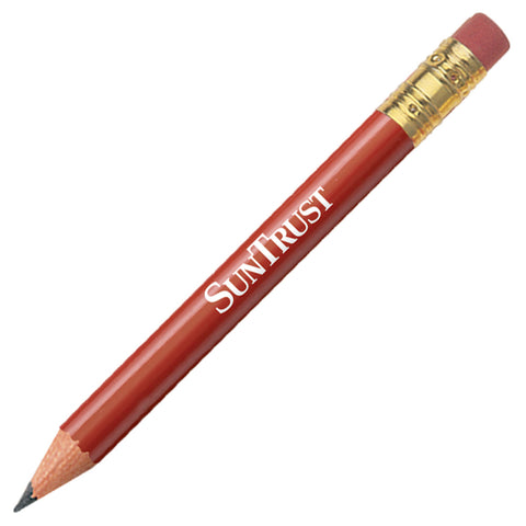 Personalized Golf Round Pencil with Eraser Imprinted