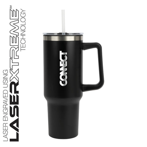 Izzy 40 oz. Steel/PP Liner Travel Mug Laser Engraved