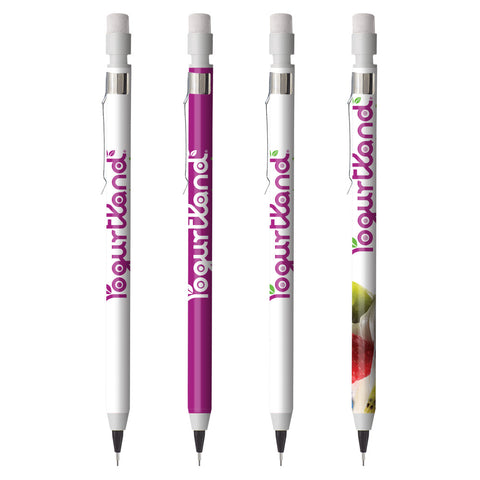 Personalized Mechanical Pencil with Clip Printed in Full Color