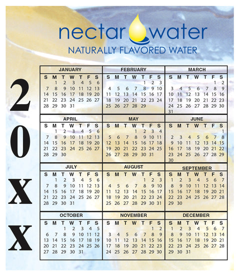 Promotional 20 Mil Calendar Magnet Customized in Full Color