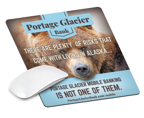 Personalized 1/16" Fabric Surface Mouse Pad (7-1/2" x 8")