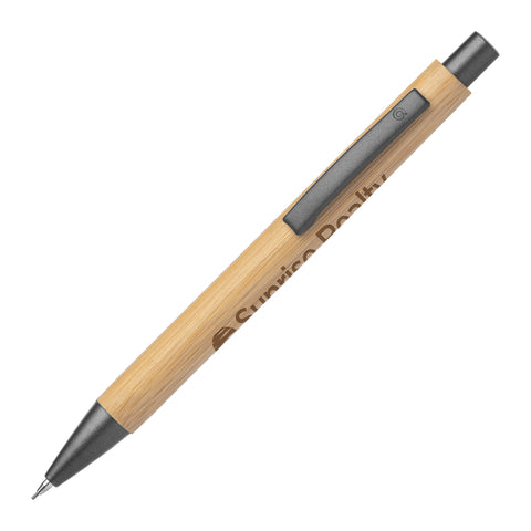 Promotional Bambowie Bamboo Mechanical Pencil Laser Engraved