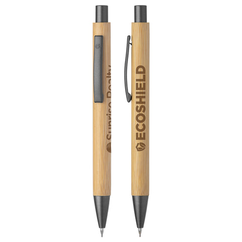 Promotional Bambowie Bamboo Mechanical Pencil Laser Engraved
