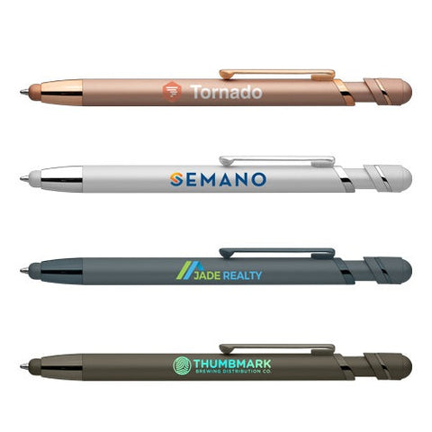 Atlantic Softy Monochrome Metallic Stylus Pen Printed in Full Color