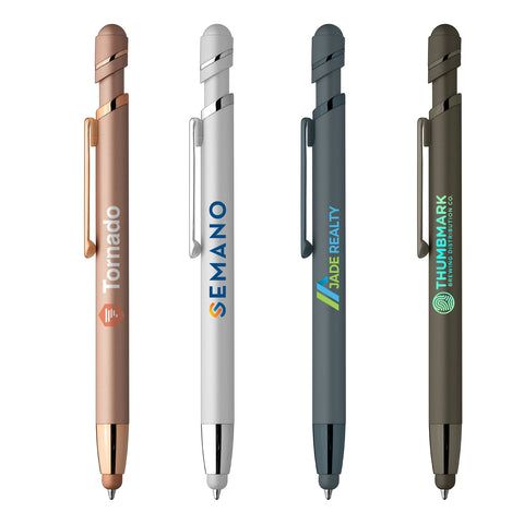 Atlantic Softy Monochrome Metallic Stylus Pen Printed in Full Color