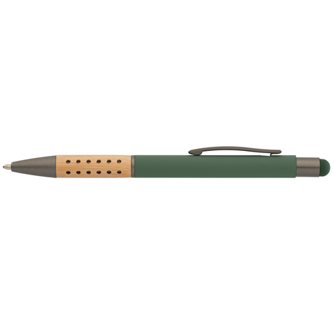 Branded Bowie Bamboo Grip Stylus Pen