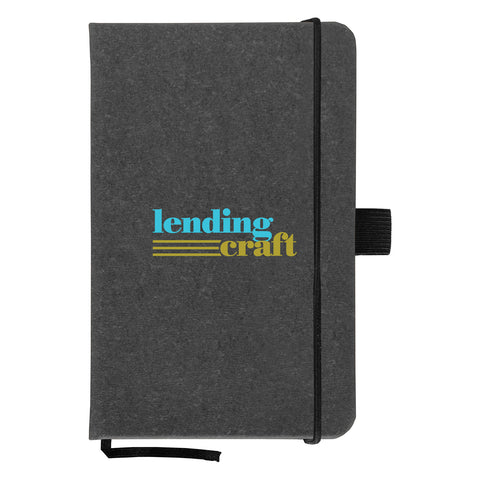 Carson 3.5" x 5.5" Recycled PU Leather Notebook - ColorJet