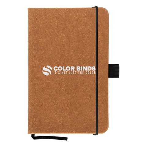 Branded Carson 3.5" x 5.5" Recycled PU Leather Notebook