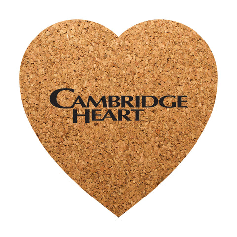Customized Heart Shaped Cork Coasters