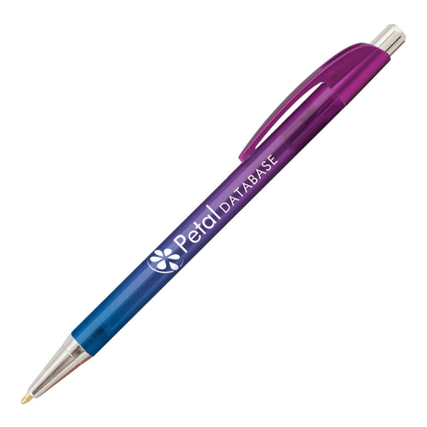 Personalized Sleek Elite Slim Ombre Click Pen Printed