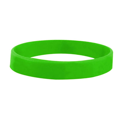 Personalized 1/2" Debossed Color Filled Silicone Wristbands