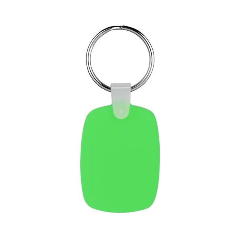Custom Oval Shaped Silicone Keychain