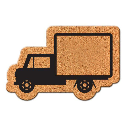 Printed Box Truck Cork Coaster