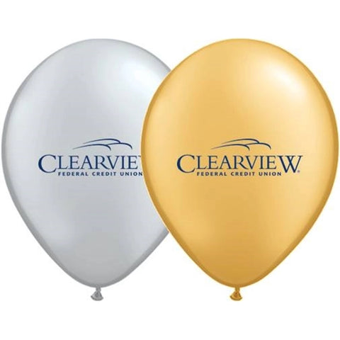 Personalized 11" Qualatex Metallic Color Latex Balloons