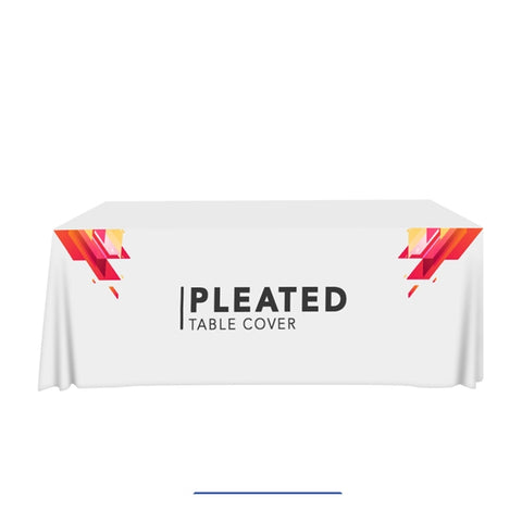 Printed Pleated Table Cover