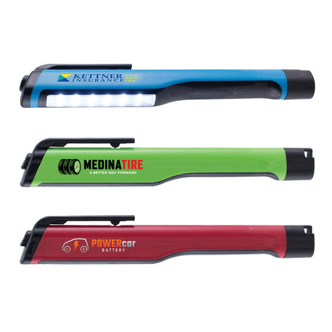 Promotional Vega 6-LED Light Bar Flashlight Printed in Full Color
