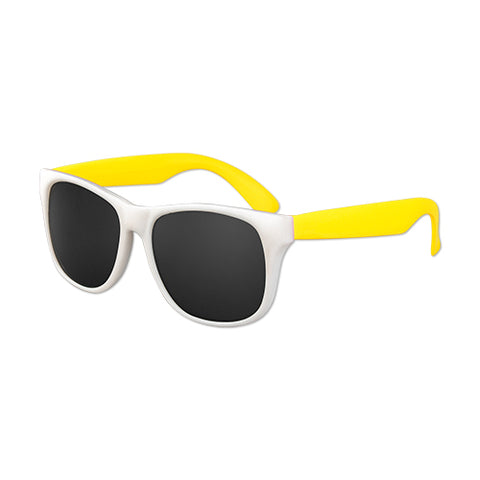 Branded White Frame Classic Sunglasses