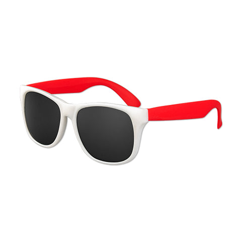 Branded White Frame Classic Sunglasses