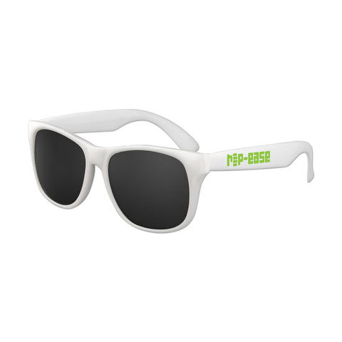 Branded White Frame Classic Sunglasses