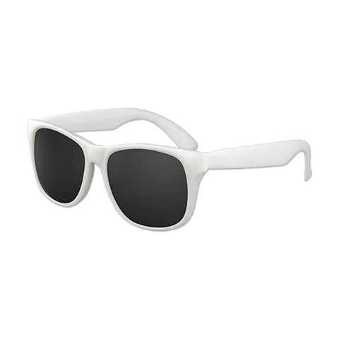 Branded White Frame Classic Sunglasses