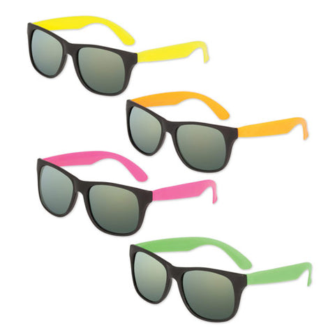Printed Neon Classics Mirror Lens Sunglasses